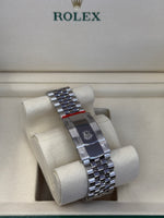 Load image into Gallery viewer, Rolex Datejust 41mm Stainless Steel Fluted Jubilee Mint Green Stick Dial - 126334
