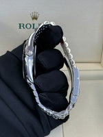 Load image into Gallery viewer, Rolex Datejust 41mm Stainless Steel Fluted Jubilee Mint Green Stick Dial - 126334
